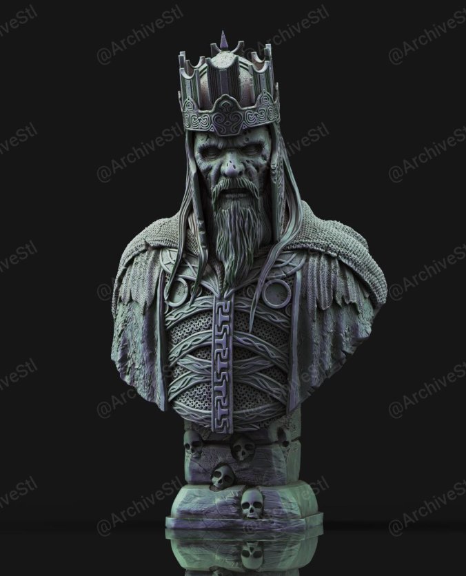 指环王 (LOTR) 亡者之王(King of the Dead) 3D打印图纸